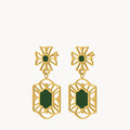 Green Confidence Cospicua Bieb Dangling Earrings