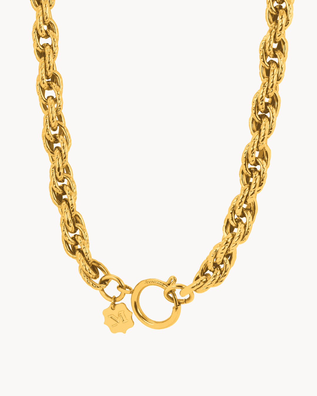 Triple Link Charm Choker