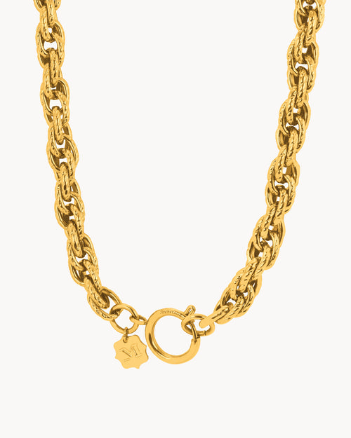 Triple Link Charm Choker