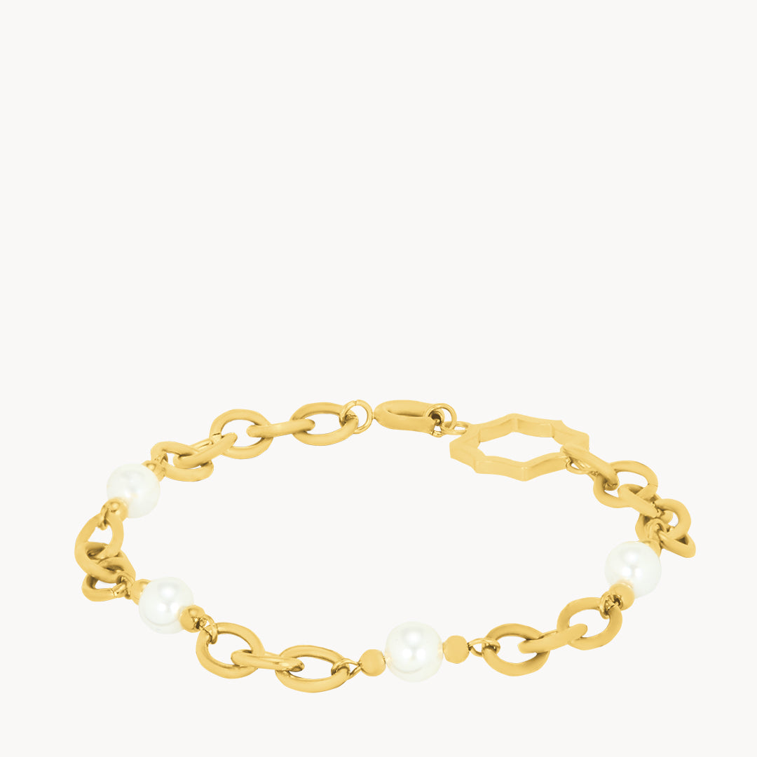 Mvintage Timeless Pearl Charm Bracelet