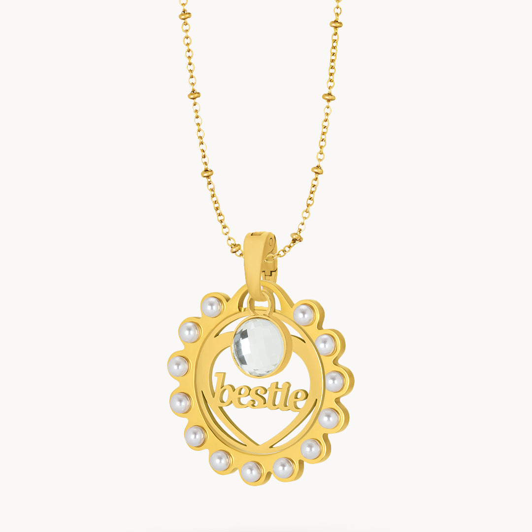 Bestie April Birthday Necklace