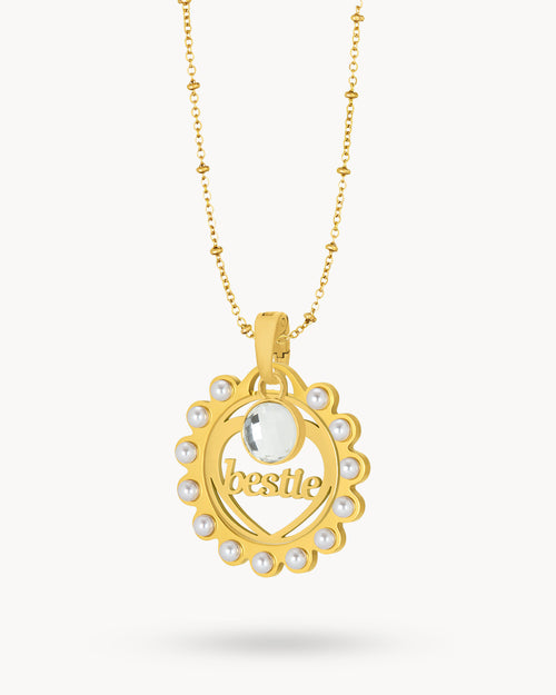 Bestie April Birthday Necklace