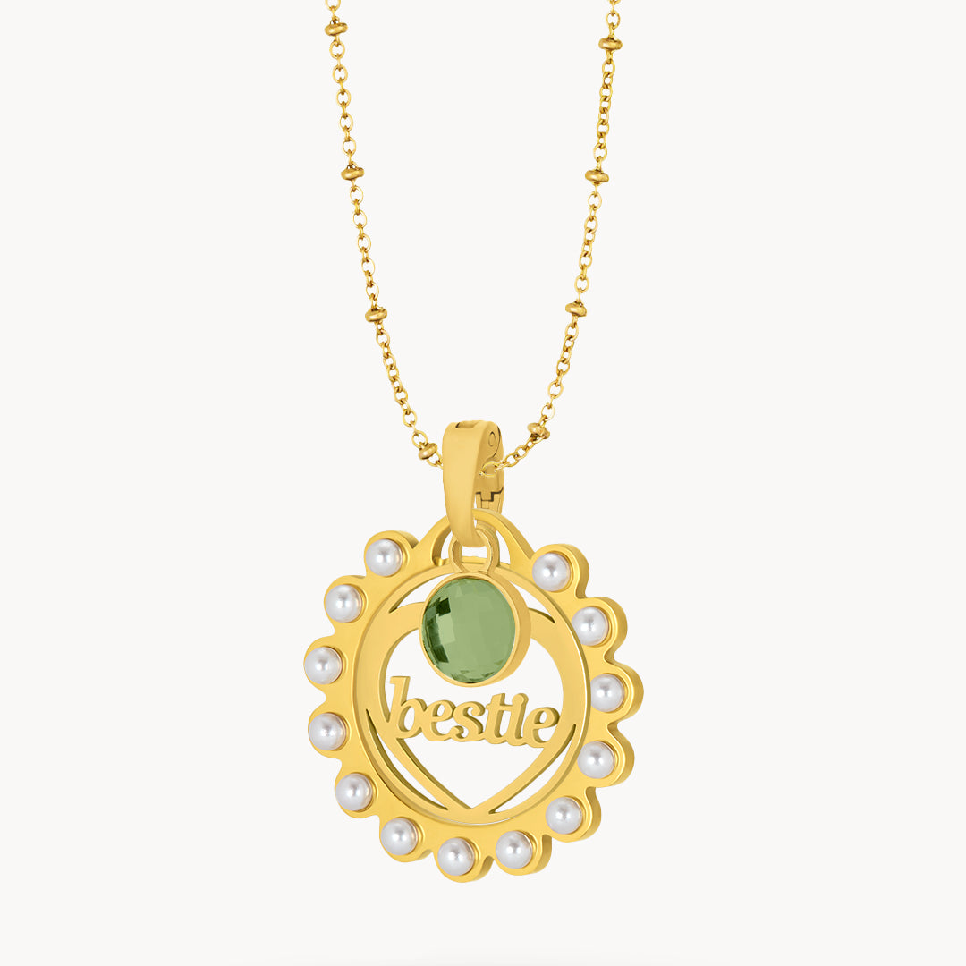 Bestie August Birthday Necklace