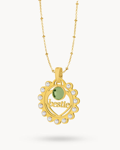 Bestie August Birthday Necklace