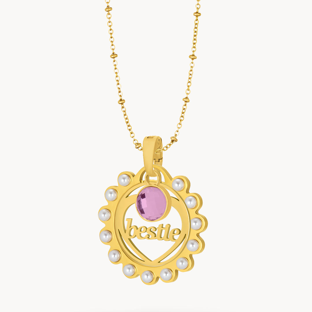 Bestie February Birthday Necklace