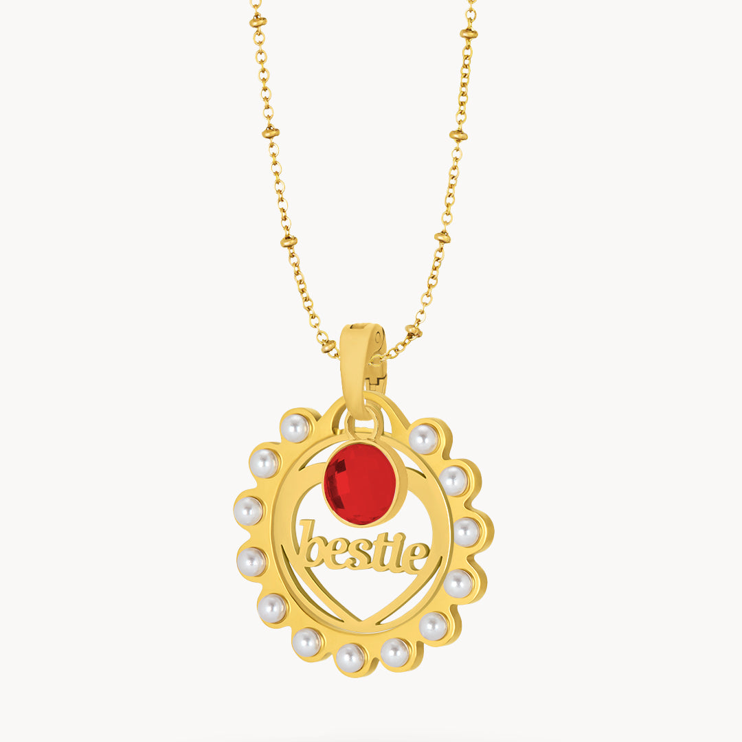 Bestie January Birthday Necklace