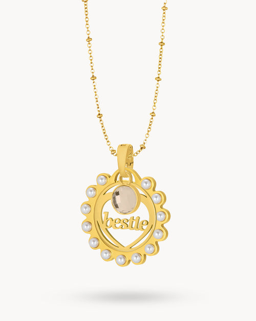 Bestie October Birthday Necklace