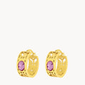 February Birthstone Devotion Bizzilla Hoop Earrings