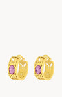 February Birthstone Devotion Bizzilla Hoop Earrings