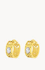 April Birthstone Hope Bizzilla Hoop Earrings