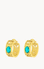 May Birthstone Friendship Bizzilla Hoop Earrings