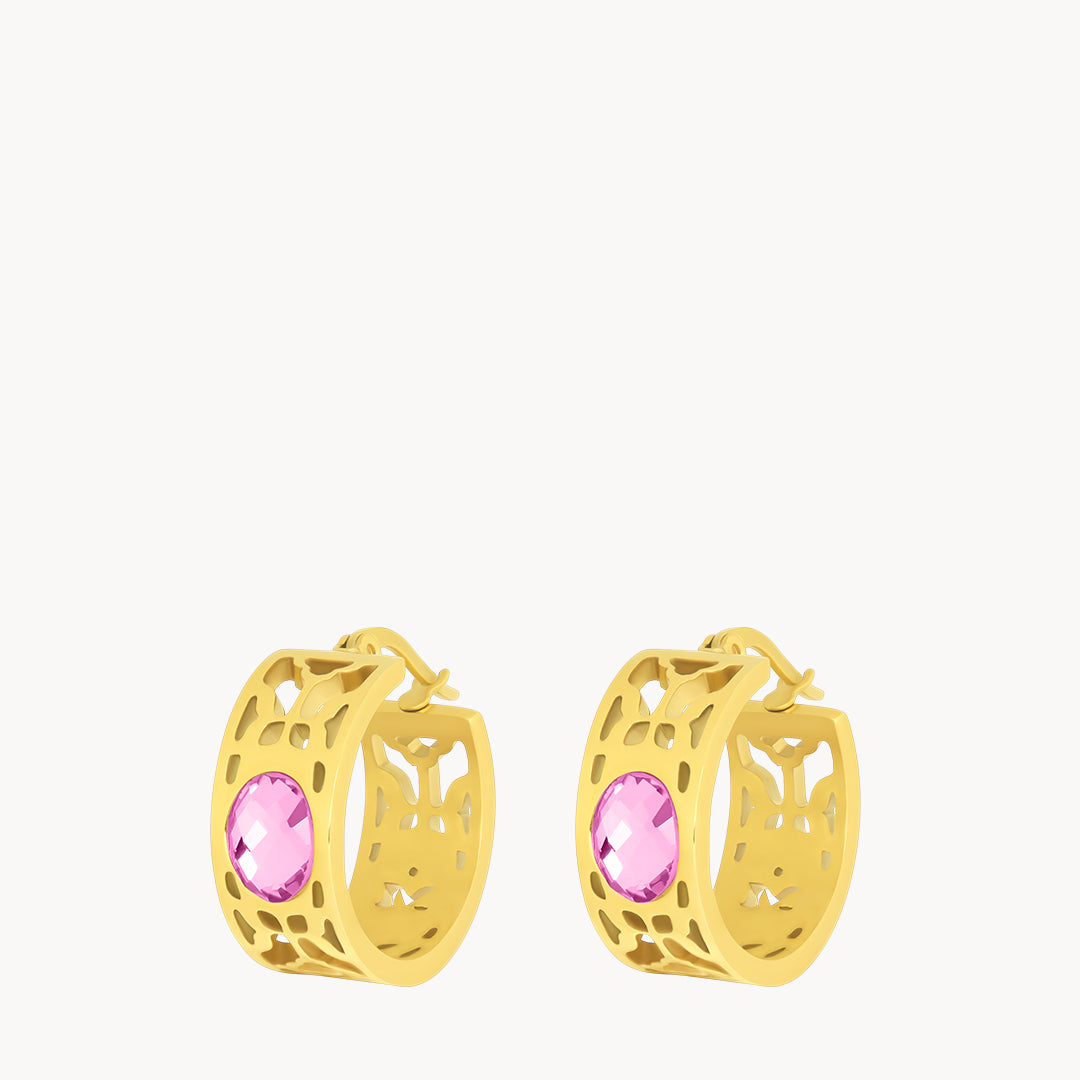 July Birthstone Joy Bizzilla Hoop Earrings