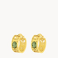 August Birthstone Beauty Bizzilla Hoop Earrings