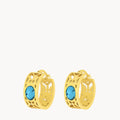 September Birthstone Wisdom Bizzilla Hoop Earrings