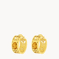 November Birthstone Happiness Bizzilla Hoop Earrings