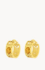 November Birthstone Happiness Bizzilla Hoop Earrings