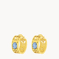 December Birthstone Uniqueness Bizzilla Hoop Earrings