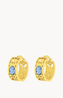 December Birthstone Uniqueness Bizzilla Hoop Earrings