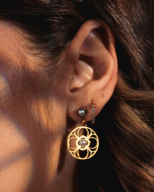 Timeless Pearl Bizzilla Dainty Dangling Earrings