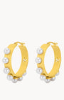 Timeless Pearl Hoop Earrings
