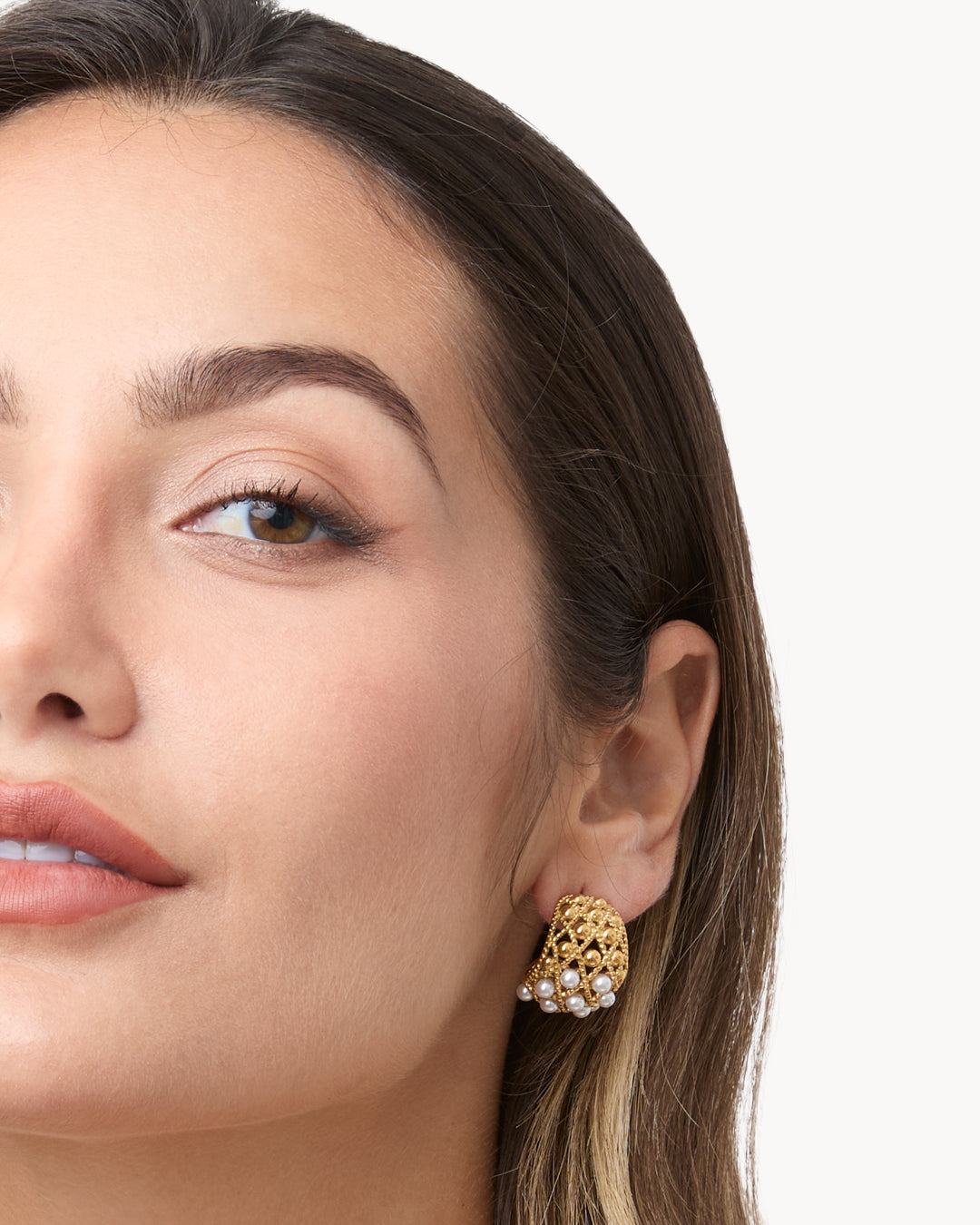 Timeless Pearl Dainty Cocoon Earrings