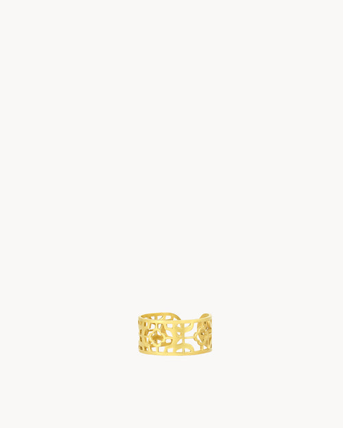 Bizzilla Adjustable Ring, Gold