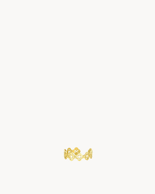 Bizzilla Dainty Adjustable Ring, Gold