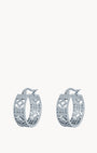 Bizzilla Silver Hoop Earrings
