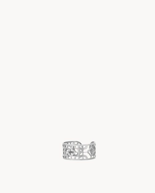 Bizzilla Silver Adjustable Ring