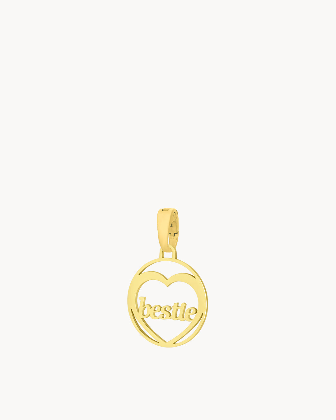 Bestie Dainty Heart Hollow Pendant