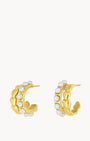Timeless Pearl Crescent Hoop Earrings