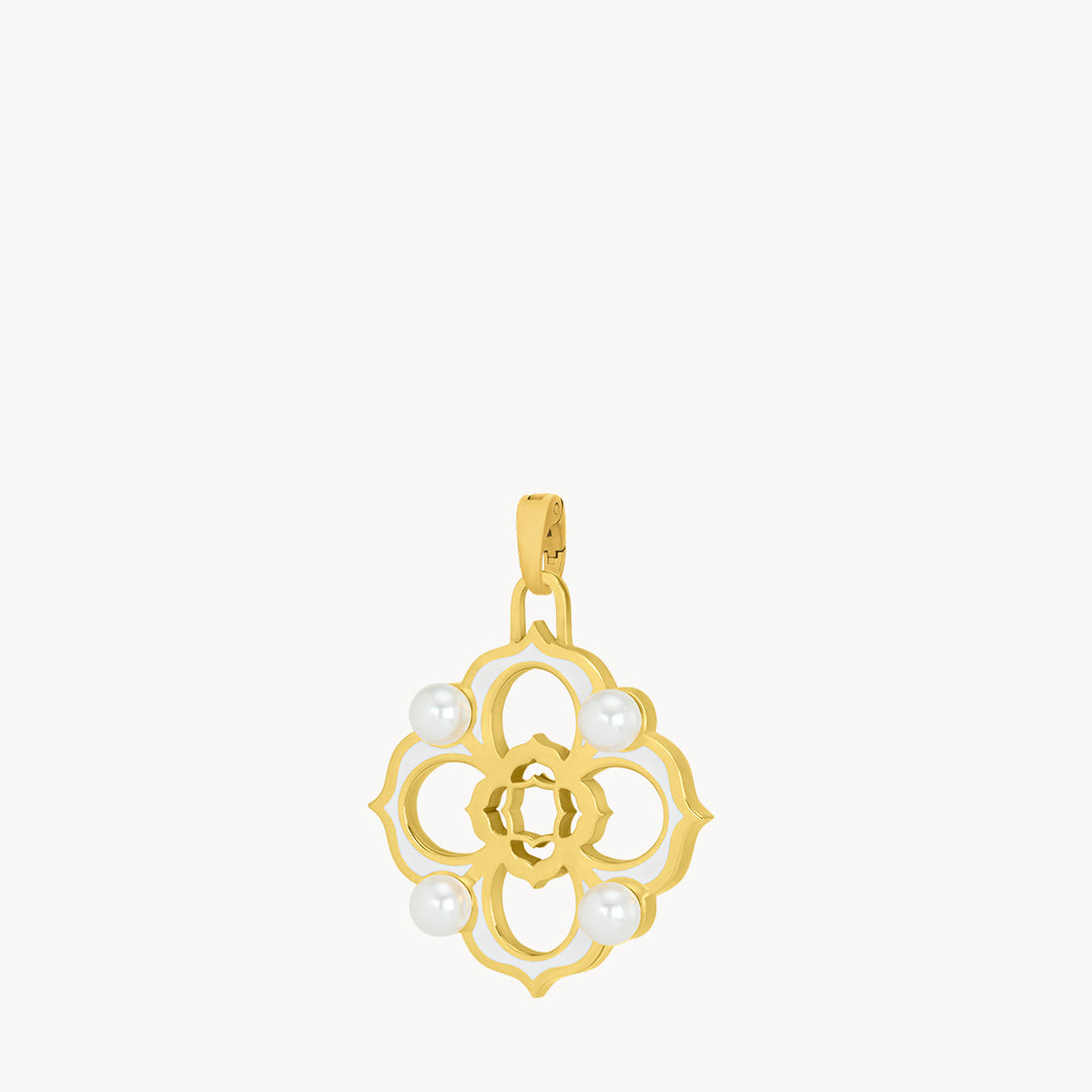 White Timeless Pearl Bizzilla Pendant