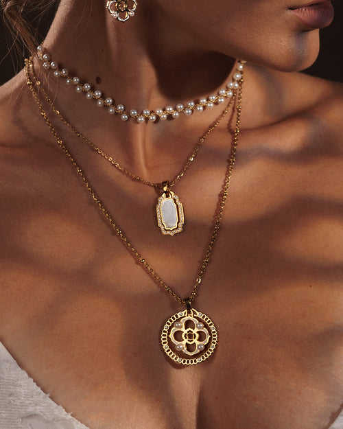 White Timeless Pearl Bizzilla Pendant