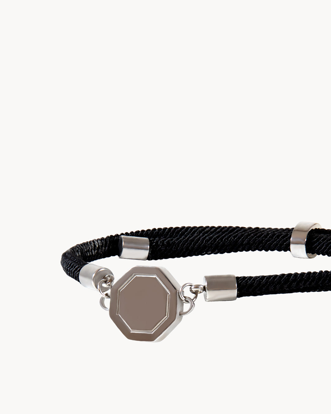 Octagon Engravable Rope Bracelet