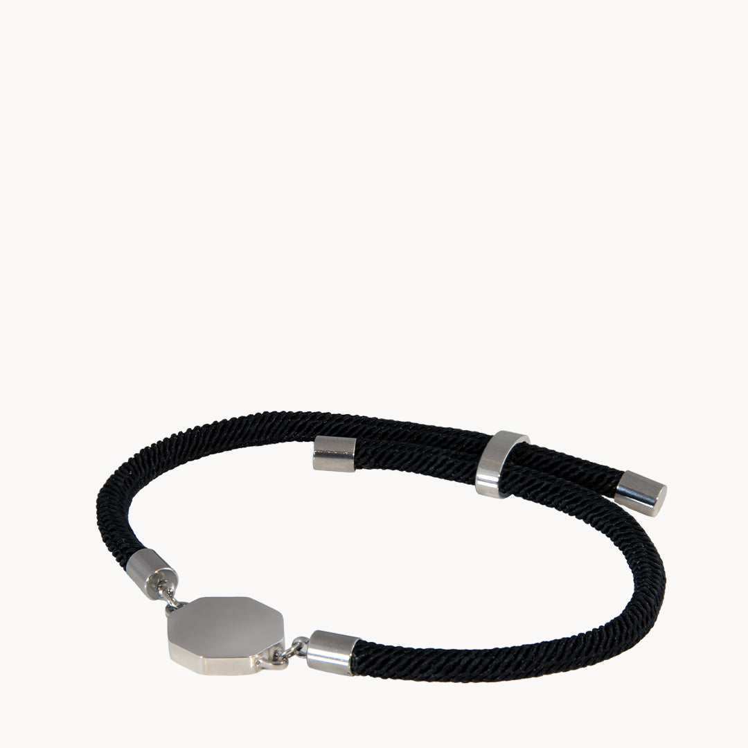 Octagon Engravable Rope Bracelet