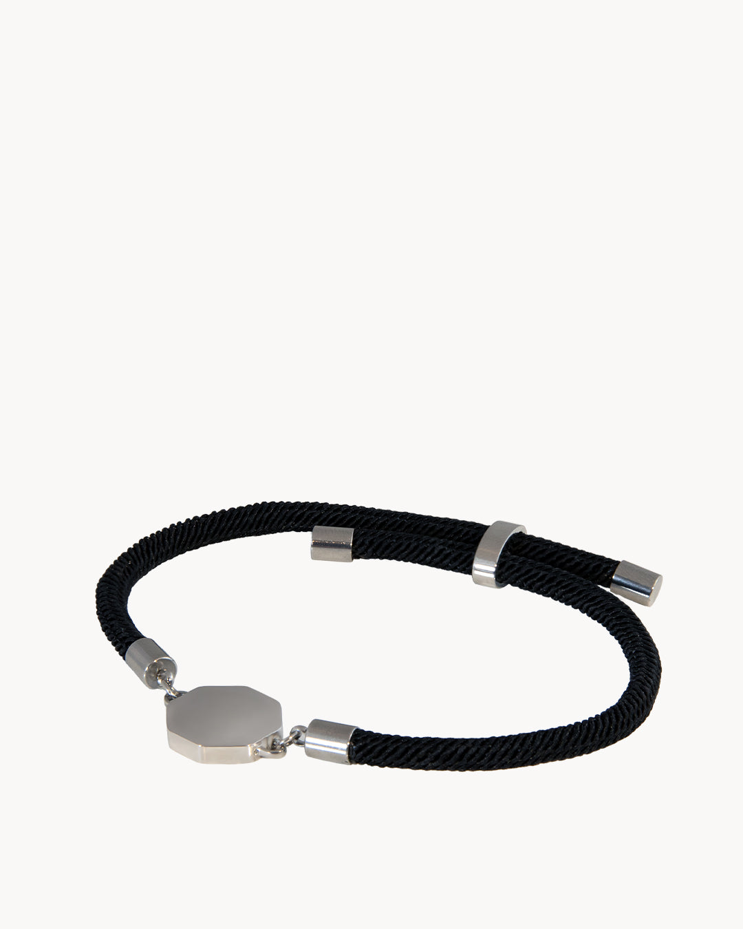 Octagon Engravable Rope Bracelet