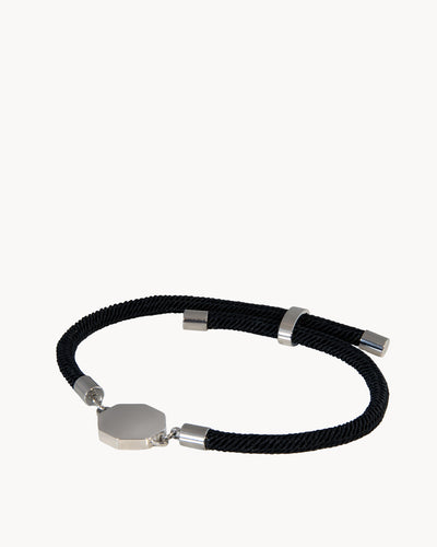 Octagon Engravable Rope Bracelet