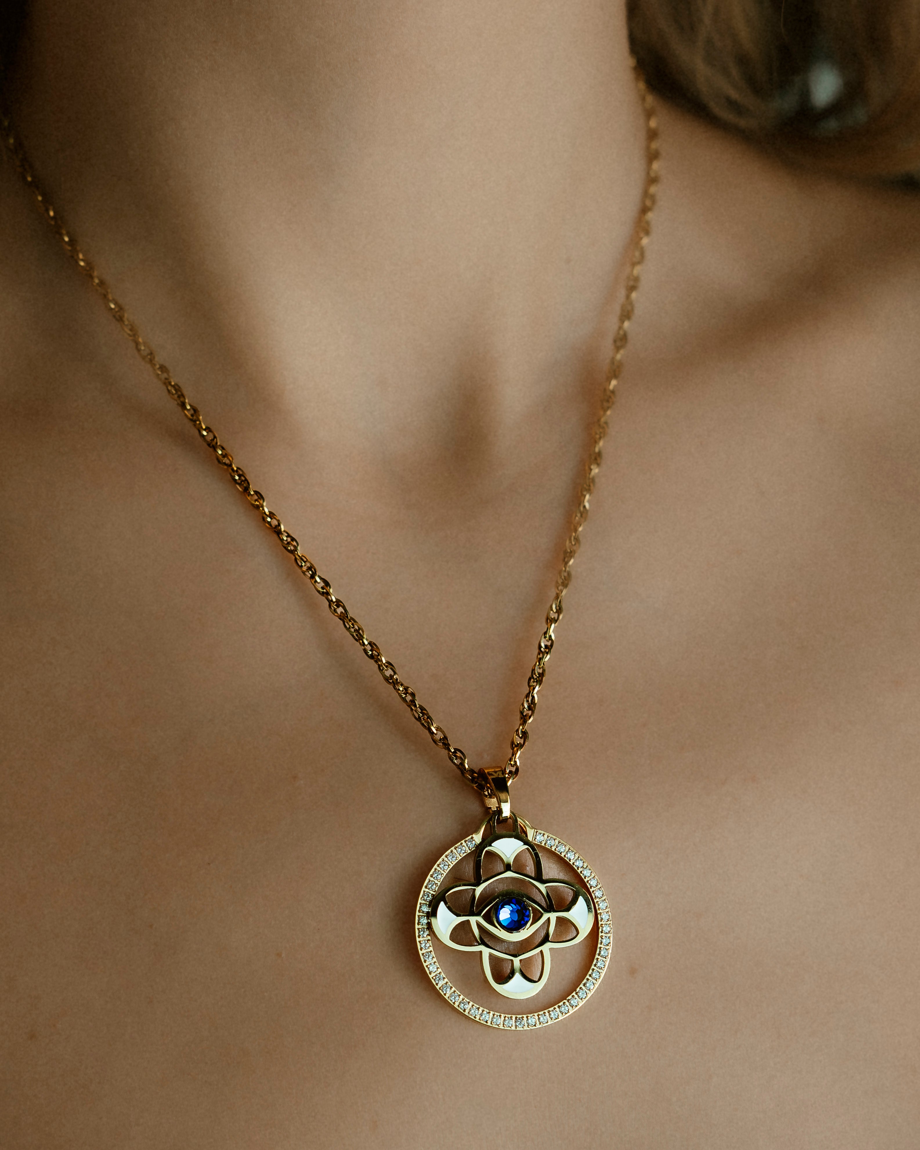 Evil Eye Maduma Necklace Set