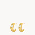 April Birthstone Hope Hoop Earrings