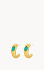 May Birthstone Friendship Hoop Earrings