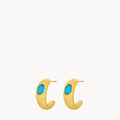 September Birthstone Wisdom Hoop Earrings