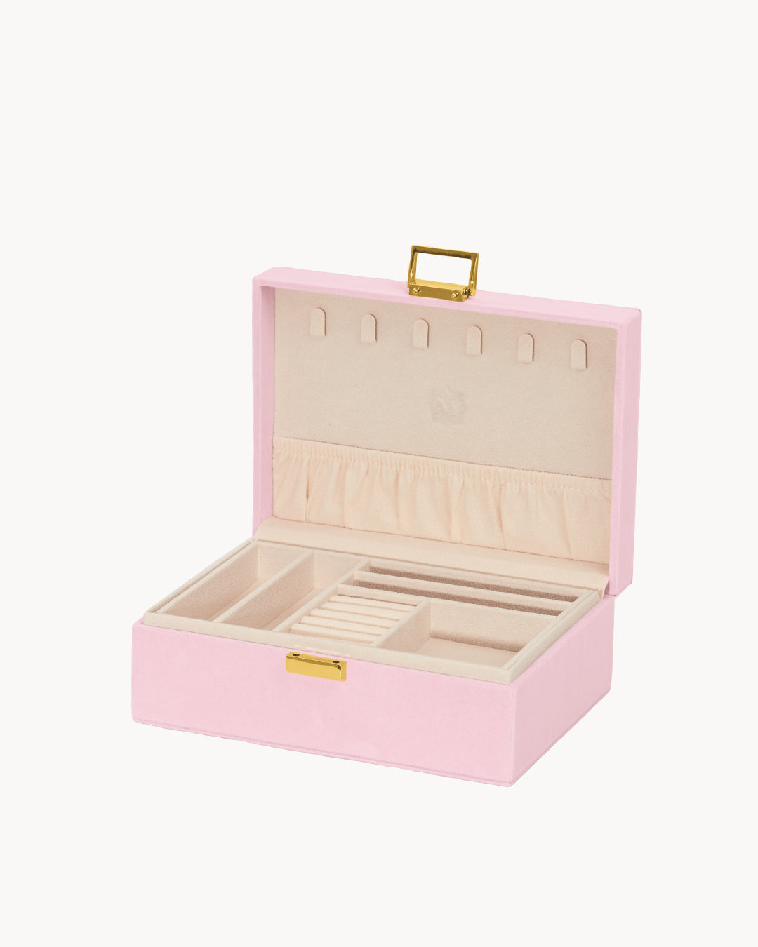 Pink Velvet Jewellery Box