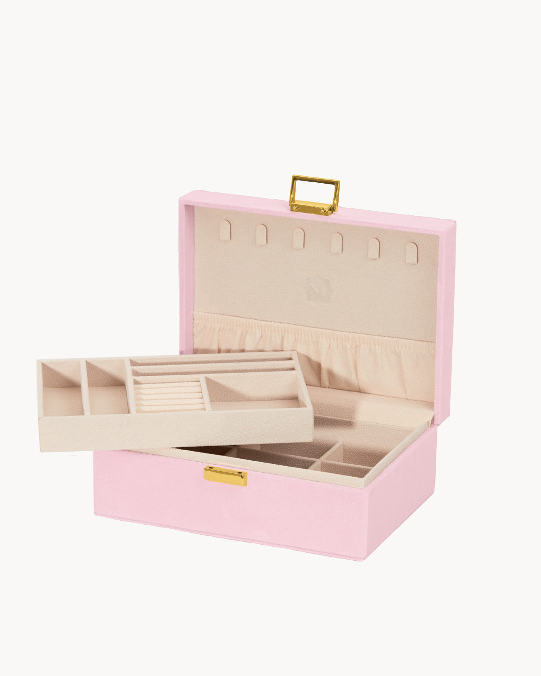 Pink Velvet Jewellery Box