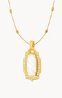 Mvintage Bizzilla Protection Mother Of Pearl Pendant Set