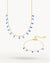 Blue Teardrop Choker Set