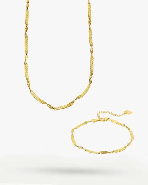 Twisted Snake Chain Set