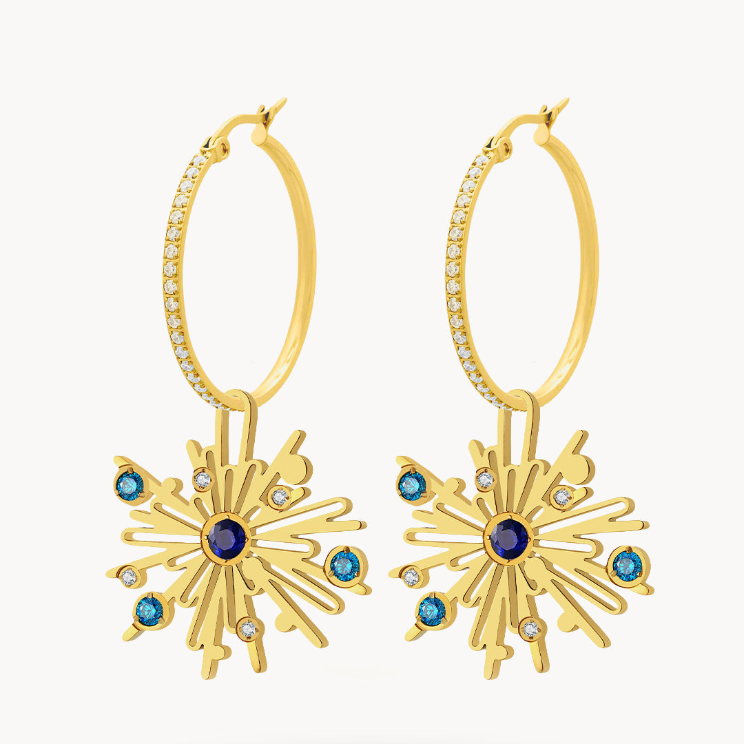 Firework Starlight Hoop Earring Set