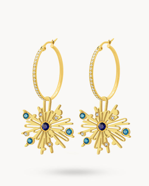 Firework Starlight Hoop Earring Set