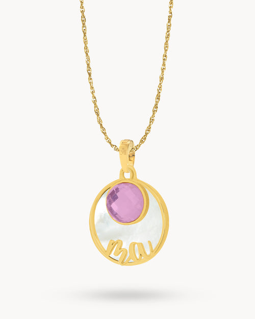 Ma Protection Birthstone Necklace Set