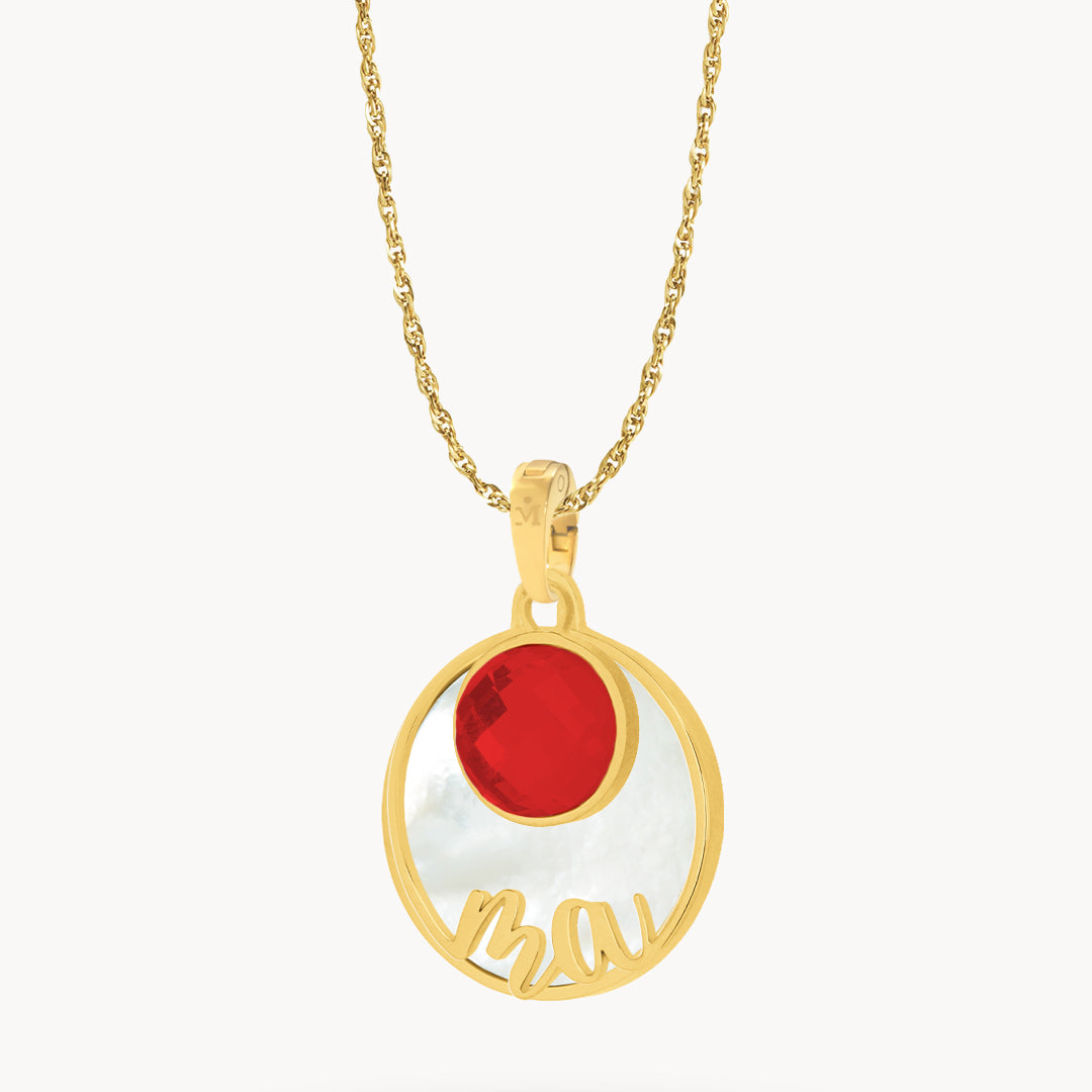 Ma Protection Birthstone Necklace Set